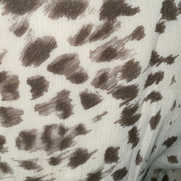 Rails Ora Puma Drawstring Tie Waist Ruffle Draped Cream Rayon Mini Dress - S - Picture 14 of 14